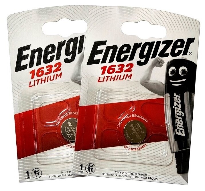 Батарейка СR1632 ENERGIZER 2 шт