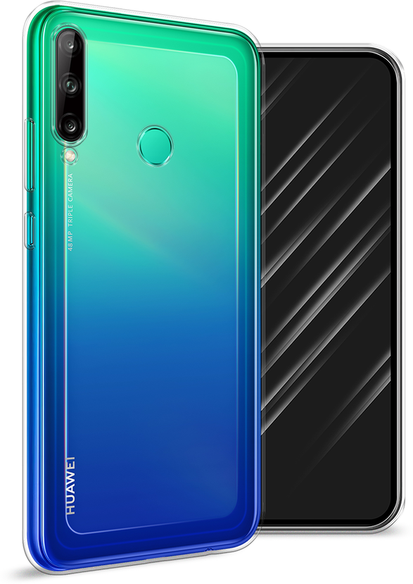 Силиконовый чехол на Huawei P40 Lite E/Y7p/Honor 9C / Хуавей P40 Lite E/Y7p/Хонор 9C , прозрачный