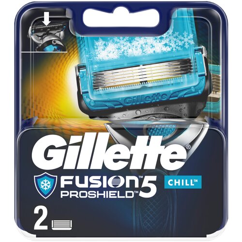Сменные кассеты для бритья GILLETTE Fusion5 ProShield Chill, 2 шт