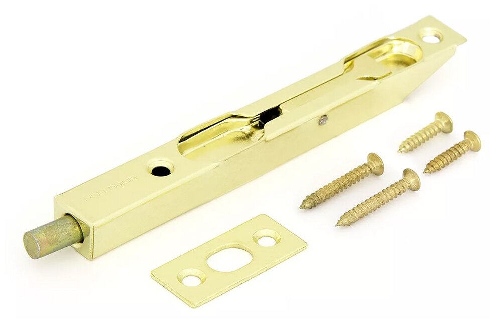 фото Шпингалет декоративный 5-1/2" латунь