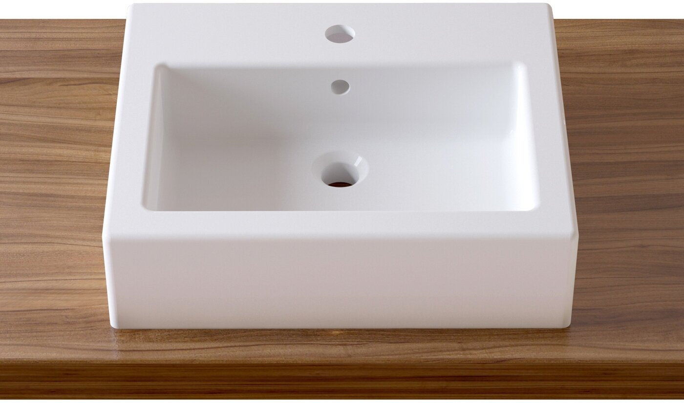 Раковина накладная для ванной комнаты Lavinia Boho Bathroom Sink 33311014, умывальник из фарфора, ширина 50.5 см