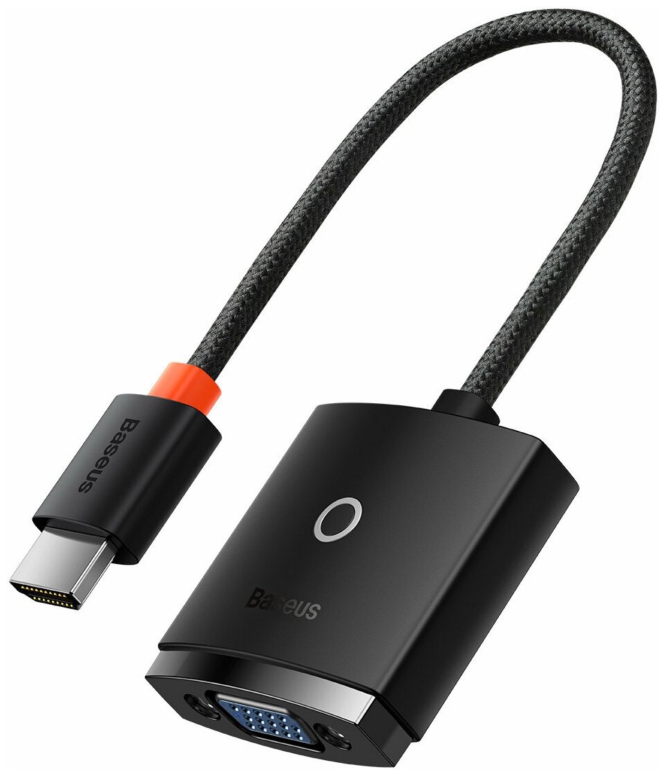 Штекерный адаптер серии Baseus Lite HDMI-VGA + мини-разъем 3,5 мм / источник питания micro USB