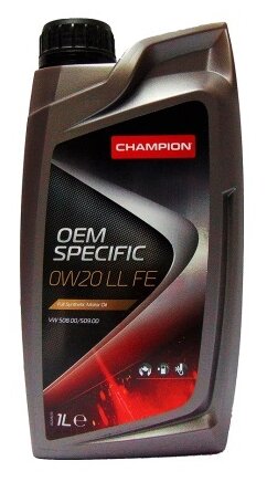 Масло Champion 0w20 Oem Specific Ll Fe C5 Sn+ ( 1л) Синт. Champion арт. 8226397