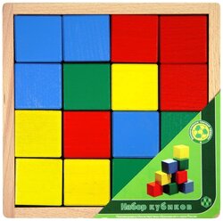 Кубики Престиж-игрушка цветные АЦ2200