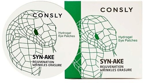 Гидрогелевые патчи для области вокруг глаз Consly с пептидом Syn-Ake, 60 шт