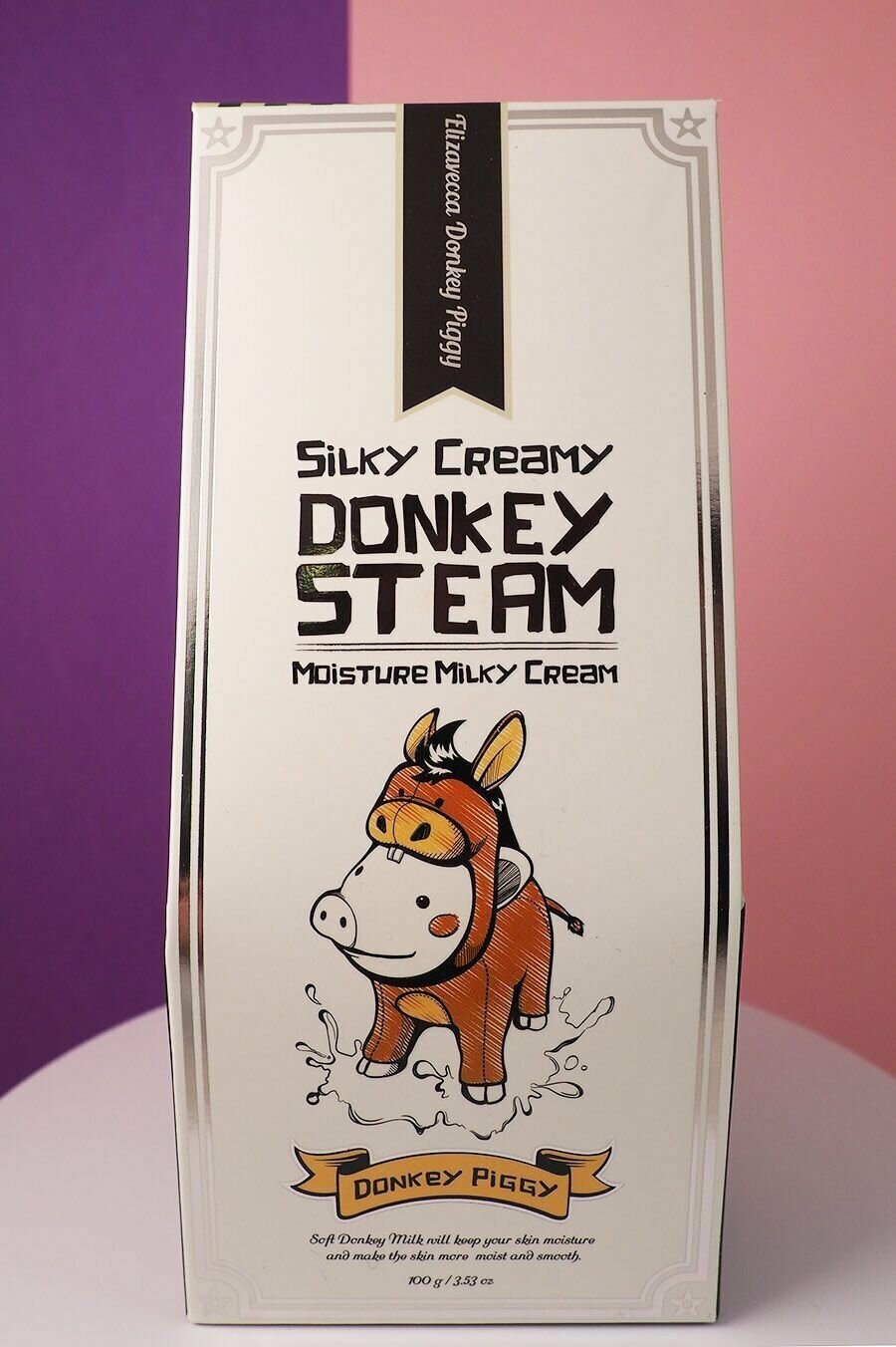 Silky cream donkey steam cream mask фото 65