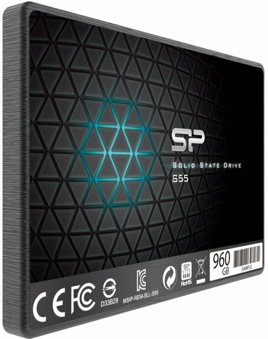 Накопитель SSD Silicon Power SATA-III 960GB SP960GBSS3S55S25 Slim S55 2.5"