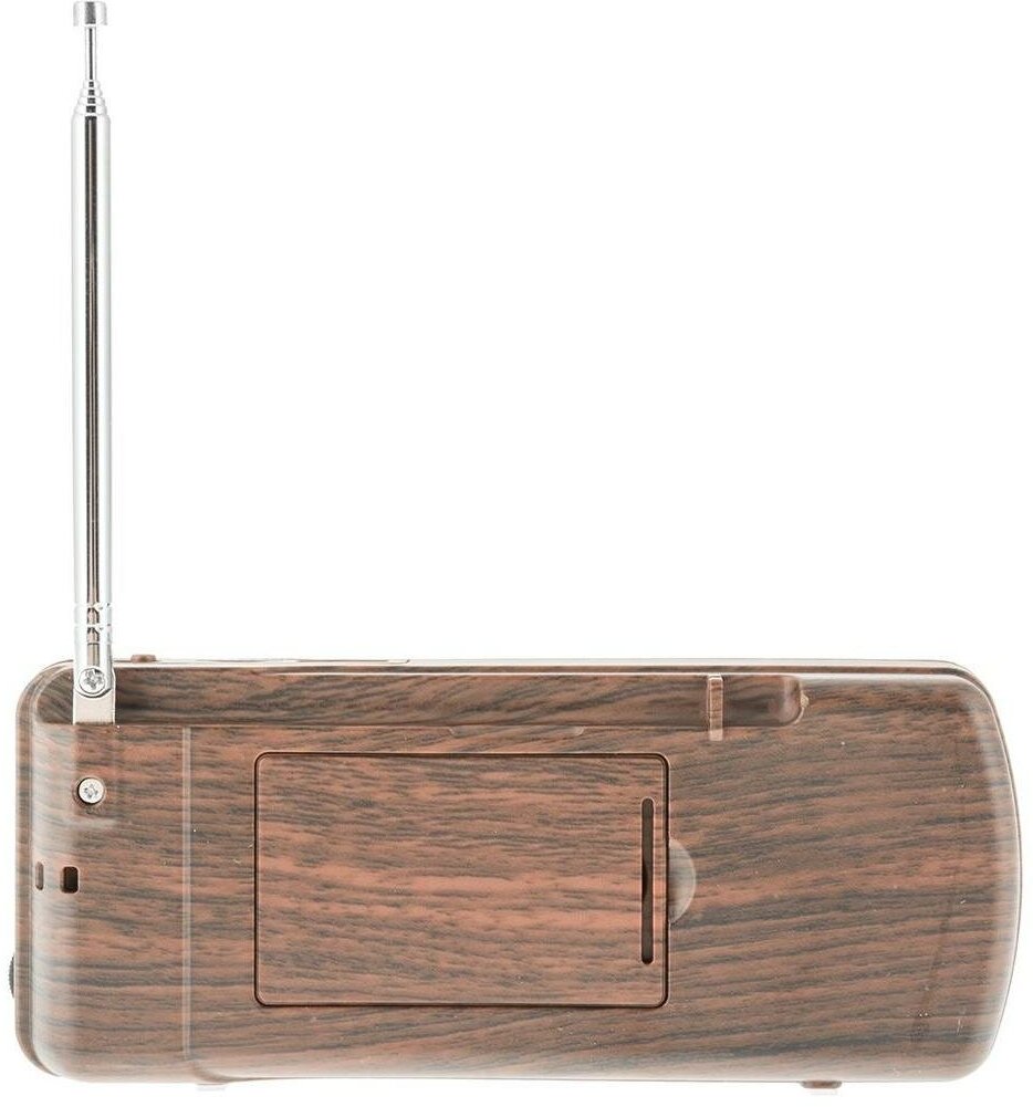 Радиоприемник Perfeo егерь FM+ 70-108МГц/ MP3/ питание USB или BL5C/ коричневый (i120-BK)