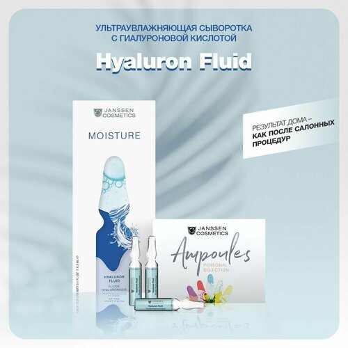 Janssen Cosmetics ультраувлажняющая сыворотка для лица Ampoules Hyaluron Fluid, 2 мл, 7 шт.