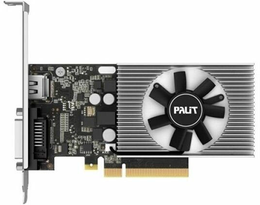 Видеокарта Palit NVIDIA GeForce GT 1030 PA-GT1030 2GD4 2ГБ DDR4, Low Profile, Ret [nec103000646-1082f]