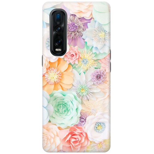 фото Cиликоновый чехол на oppo find x2 pro / оппо файнд х2 про с принтом "цветочное многообразие" gosso