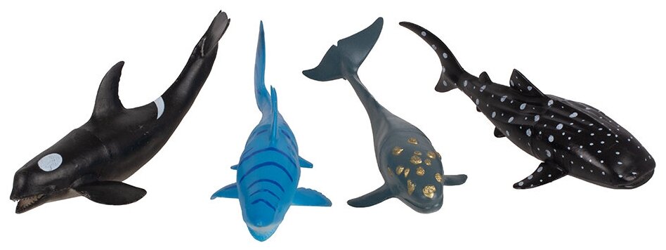 Набор фигурок Морские животные 4 штуки (2085A)