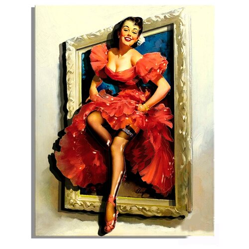 Папертоль «Красотка из картины», Магия хобби, 14x20 см