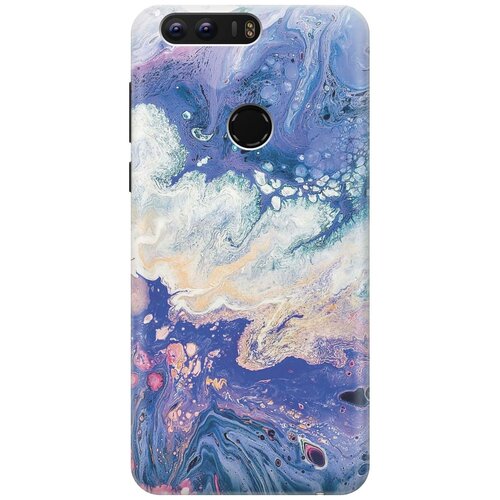 фото Cиликоновый чехол на honor 8 / хонор 8 с принтом "фиолетовый мрамор" gosso