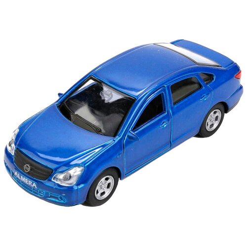 Машинка Технопарк Nissan Almera синяя, 12 см, откр. двери и багажник