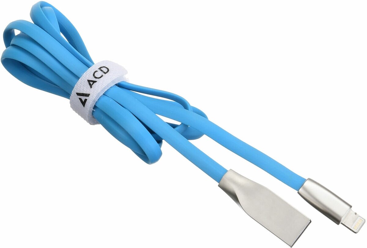 ACD Кабель USB соединительный USB A-Lightning ACD U922 ACD-U922-P5L, синий (1.2м) (ret)