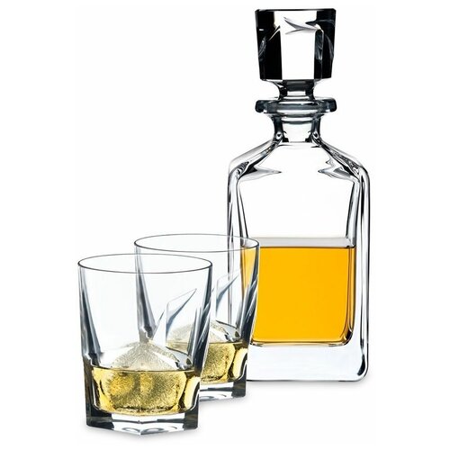 фото Набор для виски fire whisky из 2-х хрустальных стаканов и штофа, серия tumbler collection, riedel 5515/02 s1