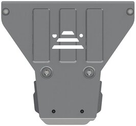 Защита КПП Sheriff на Ауди Q7 2015-2020, модель №1, алюминиевый сплав 4 мм, арт:02.2978 V1-2