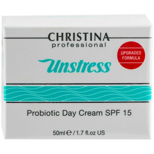 Крем для лица Christina Unstress Дневной крем для лица с пробиотическим действием SPF15 Probiotic Day Cream SPF15 50 мл