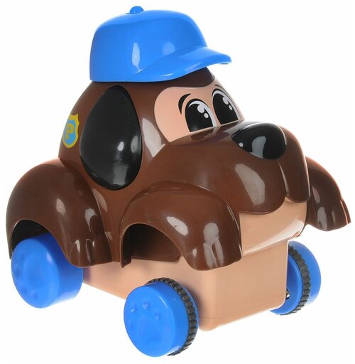 Машинка Keenway Нажми и поедет Полицейская собака (32649), коричневый