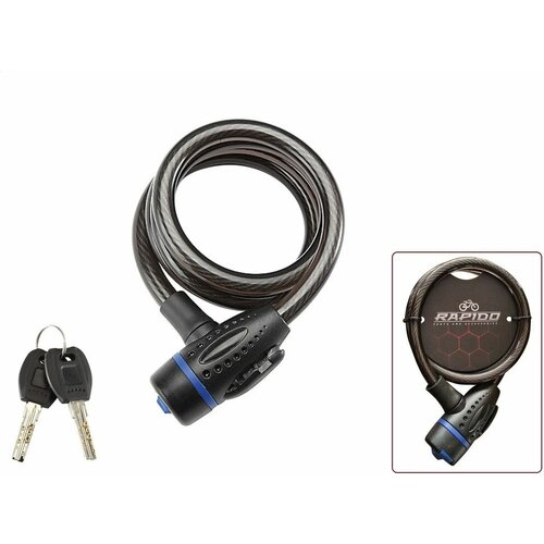 Замок велосипедный противоугонный 10 х 1500 мм