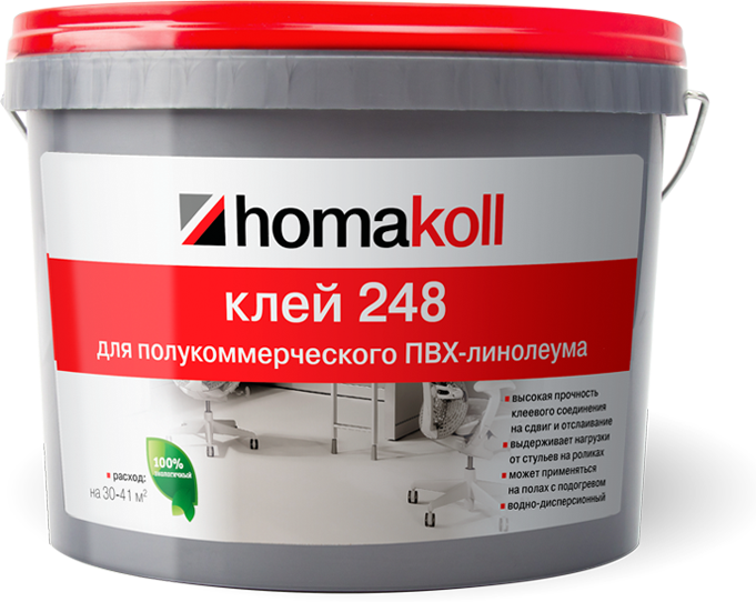 Клей Homakoll 248 (7 кг) для полукоммерческого линолеума, морозостойкий ()