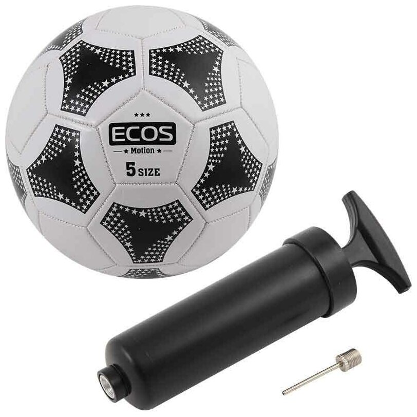 Футбольный мяч ECOS Motion 5 белый/черный