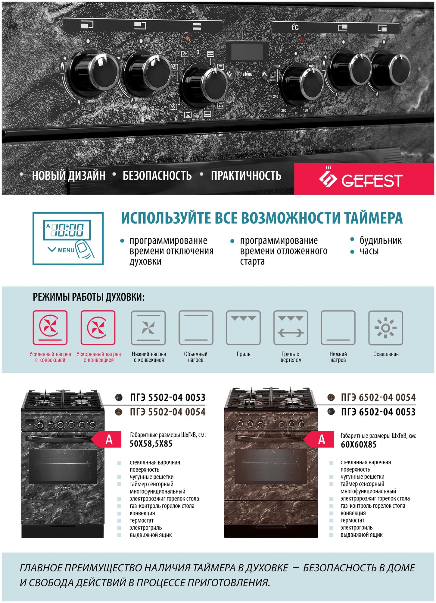 Газовая плита GEFEST 6502-04 0053