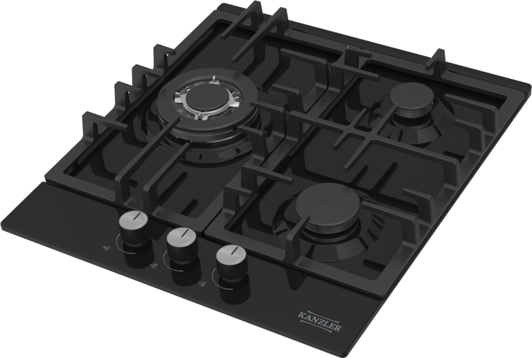 Газовая варочная поверхность Kanzler KM 514 S, чёрный - фотография № 3