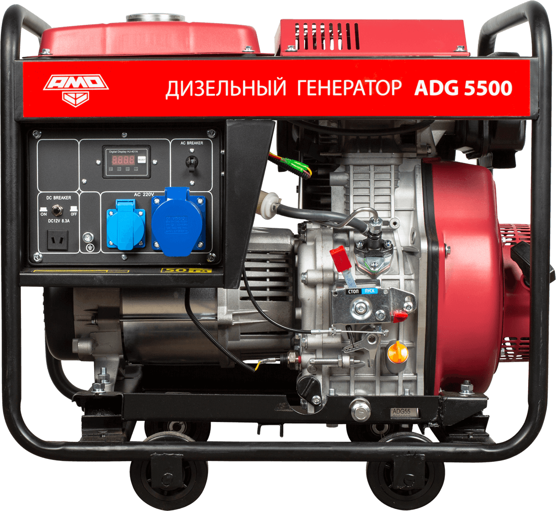 Дизельный генератор AMO ADG 5500, 856273 - фотография № 1