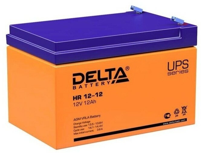 Батарея для ИБП DELTA HR 12-12 (12В 12Ач)
