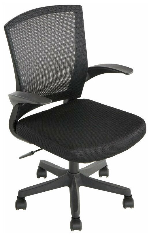 Кресло BN_Cm_EChair- 316 TTW net пласт.черн.,ткань черн/сетка черн.