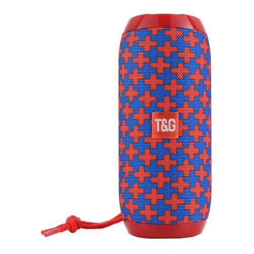 Беспроводная портативная Bluetooth колонка TG-117 красно-синяя 96500₽