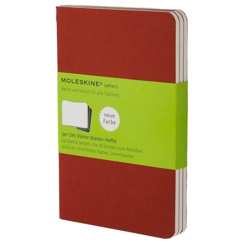 Блокнот Moleskine Cahier Journal Pocket 90x140, 32 листа 394887CH113, 3 шт.