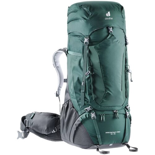 фото Трекинговый рюкзак deuter aircontact pro 70+15, forest/graphite