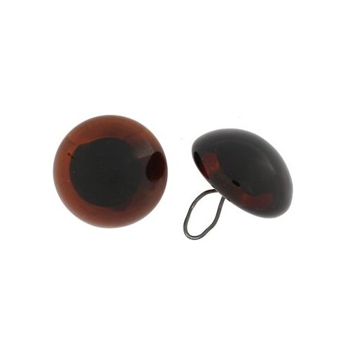 4686 Глазки животных на ножке,пришивные,14мм,коричневый,2шт. Glorex