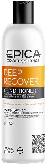 EPICA PROFESSIONAL Deep Recover Кондиционер для поврежденных волос с маслом сладкого миндаля и экстрактом ламинарии, 300 мл