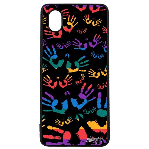 фото Чехол для samsung galaxy a01, "отпечаток ладони" радуга arm utaupia