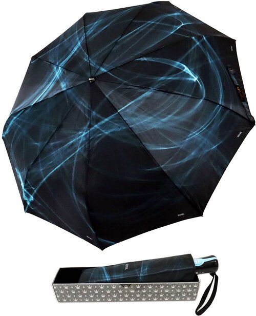 Зонт Royal Umbrella, черный, синий