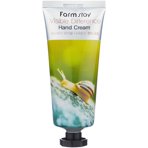 FarmStay Visible Difference Hand Cream Snail крем для ухода за кожей рук с муцином улитки, 100 г