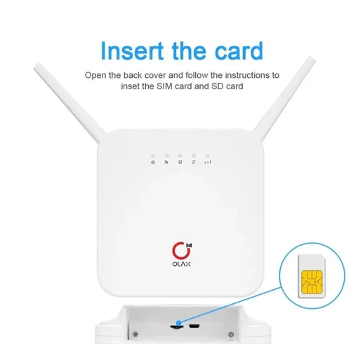 Роутер 3G/4G-WiFi Olax AX6 Pro original huawei 4g router b311as 853 lte cpe wireless mobile wifi with antenna port huawei fdd tdd 150mbps b311 853