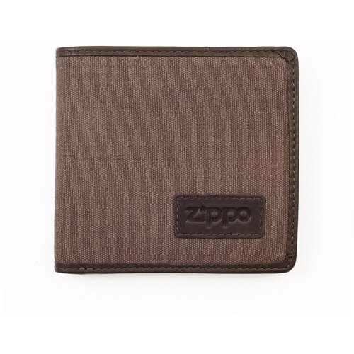 Бумажник Zippo 2005120, фактура плетеная, коричневый