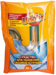 Udalix средство для удаления засоров в трубах, 0.07 кг