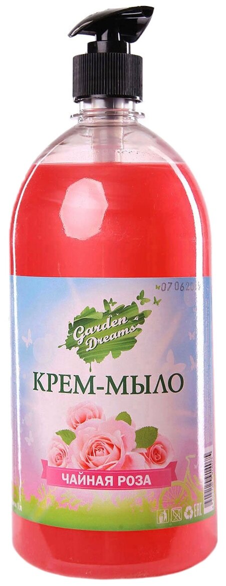 Garden Dreams Крем-мыло жидкое Чайная роза, 1 л