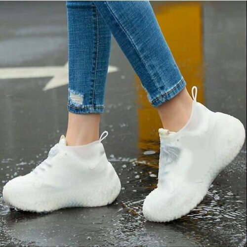 Многоразовые бахилы для обуви от дождя молния спереди M 399₽