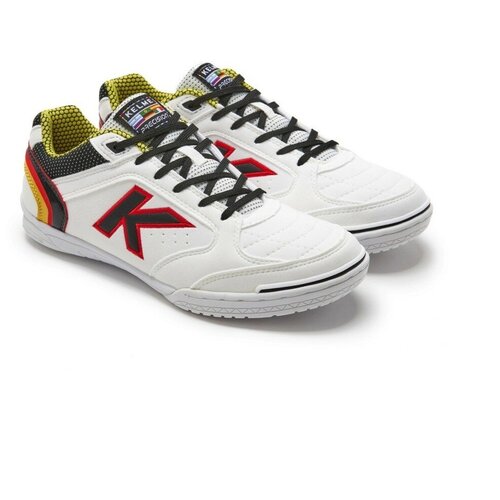 Футзалки Kelme, футбольные, беговые, нескользящая подошва, размер 40.5, белый