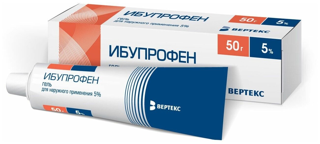 Ибупрофен-ВЕРТЕКС гель д/нар. прим.