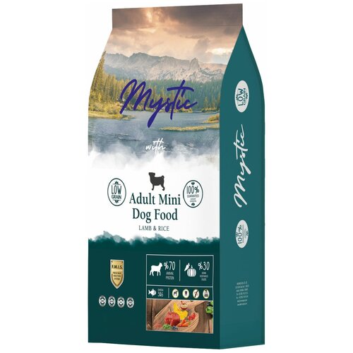 MYSTIC ADULT DOG MINI LAMB & RICE для взрослых собак маленьких пород с ягненком и рисом (2,5 кг) mystic adult mini dog food lamb