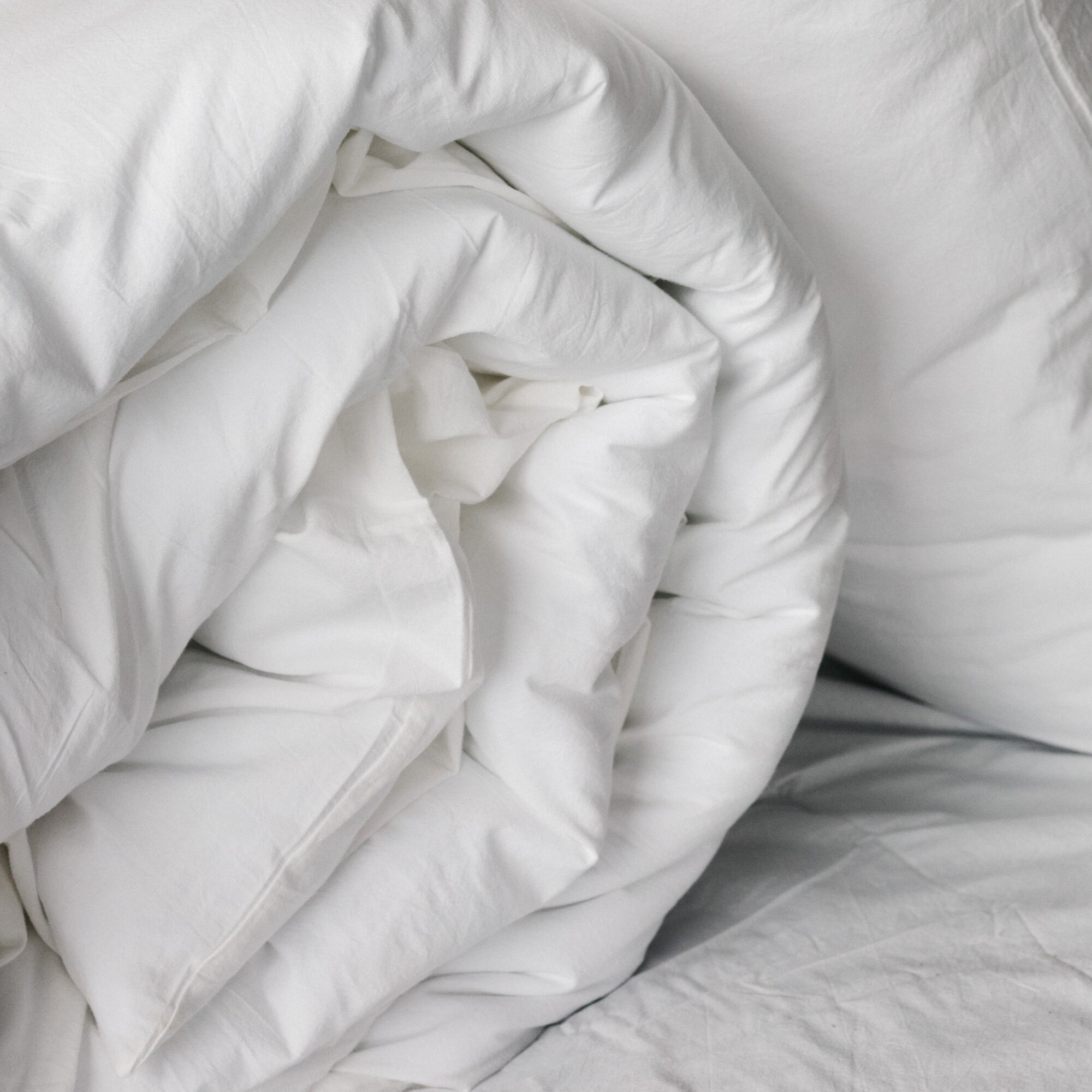 Комплект постельного белья Sweet Sleep 2 спальное вареный хлопок, белый - фотография № 9