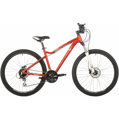женский велосипед stinger vega evo 27 2021 15 оранжевый 141 160 см Велосипед Stinger Vega Evo 27.5 (2021) (Велосипед STINGER 27.5 VEGA EVO оранжевый, алюминий, размер 15)